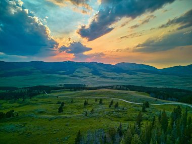 Sunset at Eureka Basin in in the Beaverhead-Deerlocdge National Forest near Alder, MT.