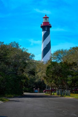 St. Augustine Deniz Feneri ve Müzesi, St. Augustine, Florida.