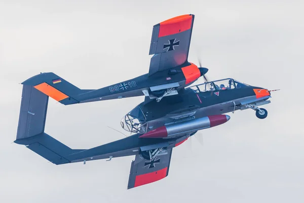 Primer Plano Bronco Colores Fuerza Aérea Alemana Visto Southport Merseyside —  Fotos de Stock