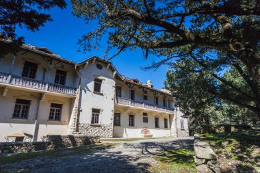Villa de Vecchi, 9 Nisan 2025 'te Yunanistan' ın Rodos adasındaki Profitis Ilias Dağı 'nda görülen İtalyan diktatör Benito Mussolini' nin tatil evi..