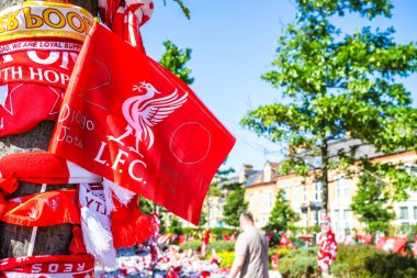 Geçen hafta İspanya 'da trafik kazasında hayatını kaybeden Portekizli forvet Diogo Jota' yı hatırlamak için Liverpool 'daki Anfield Stadyumu' nda iyi dilekler, taraftarlar, aile ve eski oyuncular tarafından bırakılan anıtlardan bazıları. Bu yakalanmış.