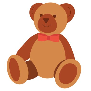 Toy brown bear. Children s joy and happiness.