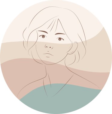 Zarif Çizgi Sanat Portreleri ile Boho Şık Özgeçmişi: Minimalist Tropikal Yaprak Tasarımları ve Sıcak, Toprak Yüzlü Kadın Yüzleri