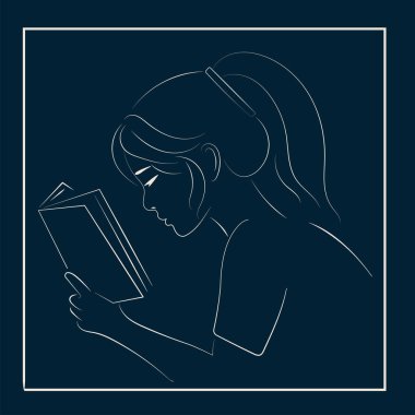 Kitap okuyan Asyalı Kadın Portresi