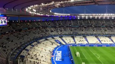 SAINT DENIS, FRANCE, STADE DE FRANCE 23 Mart 2023, Football EURO 2024, France vs Pays-Bas in the interior of the stadium de France, yüksek kaliteli 4k footage