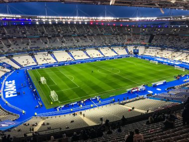Saint DENIS, FRANCE, STADE DE FRANCE 23 Mart 2023, Football EURO 2024 France vs Pays-Bas in the interior of the stadium de France, Yüksek kalite fotoğraf