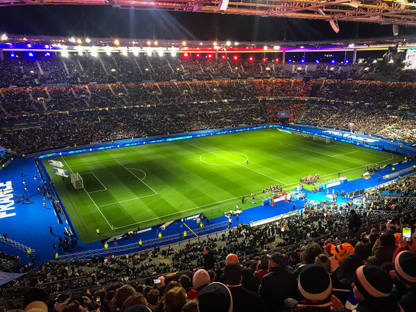 SAINT DENIS, FRANCE, STADE DE FRANCE 23 March 2023, Football EURO 2024 France vs Pays-Bas of the interior of the stadium Stade de France,. High quality photo