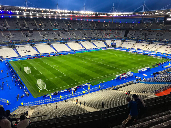 SAINT DENIS, FRANCE, STADE DE FRANCE 23 March 2023, Football EURO 2024 France vs Pays-Bas of the interior of the stadium Stade de France,. High quality photo