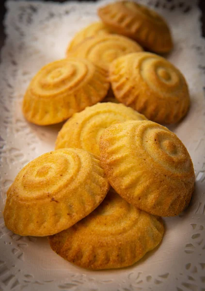 Biscuits Traditionnels Eid Maamoul Mamoul Avec Des Dates Des Noix — Photo