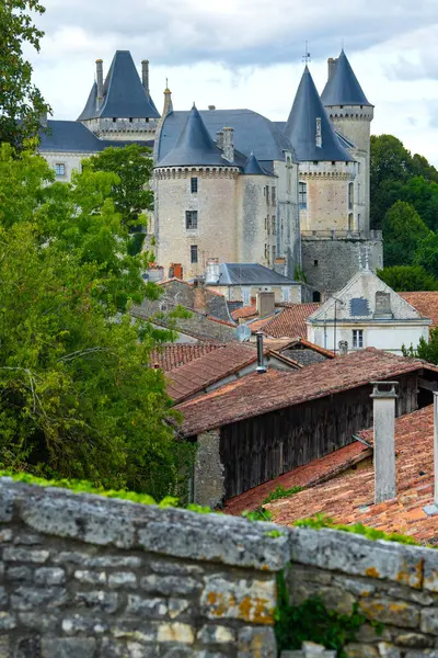 Verteuil Sur Charente Villaggio Situato Sulle Rive Del Fiume Charente — Foto Stock