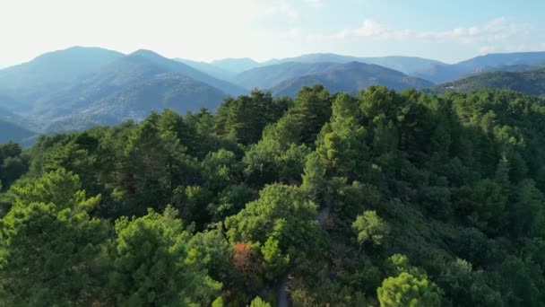 Krajobraz Wiejski Pobliżu Val Les Bains Ardeche Francja Europa Wysokiej — Wideo stockowe