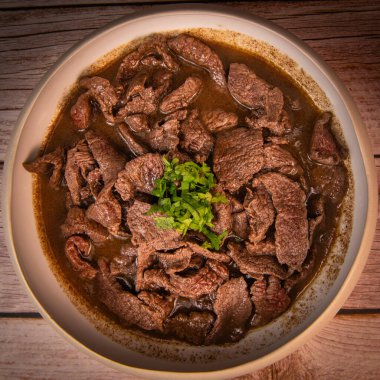 LEBAN RECİPE, Shawarma, Beef, VINEGAR, LEMON, Black Peper, JAMACAN Pepper, CINNAMON. Yüksek kalite fotoğraf