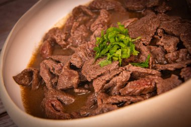 LEBAN RECİPE, Shawarma, Beef, VINEGAR, LEMON, Black Peper, JAMACAN Pepper, CINNAMON. Yüksek kalite fotoğraf