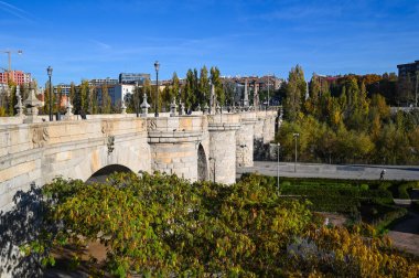 Toledo Köprüsü, 18. yüzyıl, Madrid Rio Park, Madrid, İspanya. Yüksek kalite fotoğraf