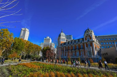 Madrid, İspanya, 18 Kasım 2023, Royal Asturian Maden Şirketi Binası, yüksek kaliteli fotoğraf