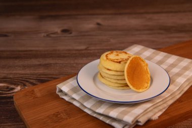 Cocktail Blinis veya mini blinis, yüksek kaliteli fotoğraf