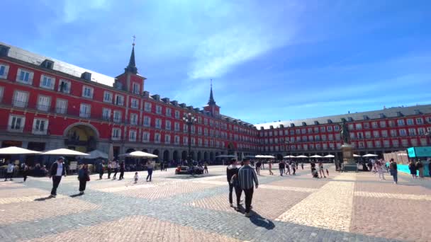 마드리드 스페인 2016 마드리드의 마드리드 중심부의 마드리드의 유명한 관광객 고품질 — 비디오