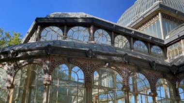 Madrid, Parque del Retiro, Alfonso XII anıtı, İspanya, yüksek kaliteli 4K görüntü