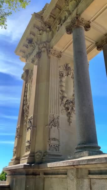 Madrid Parque Del Retiro Monumento Alfonso Xii España Imágenes Alta Vídeos De Stock Sin Royalties Gratis
