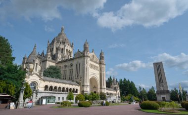 The Basilica Sainte Therese of Lisieux, Calvados department, France. High quality photo clipart