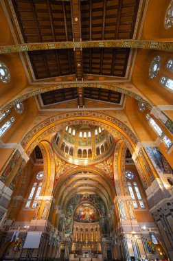 The Basilica Sainte Therese of Lisieux, Calvados department, France. High quality photo clipart