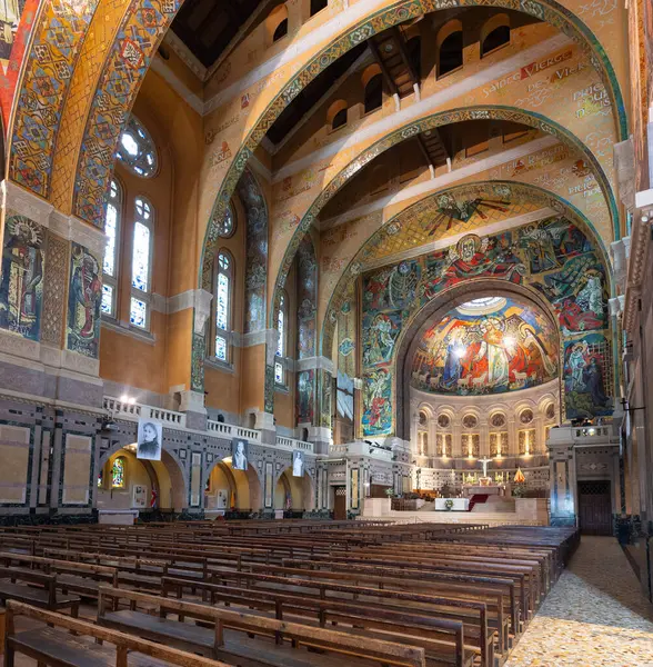 stock image The Basilica Sainte Therese of Lisieux, Calvados department, France. High quality photo