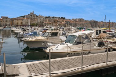 Marseille aerial panoramic view. Marseille is the second largest city of France. High quality photo clipart