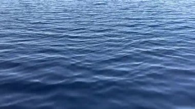 Dalgalar nazikçe süzülüyor, sakin doğa. Ağır çekim. Yüksek kalite 4k görüntü