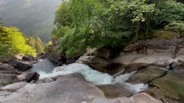 Pont Desperagne, Cauterets, Hautes Pyrenees, Fransa. Yüksek kalite 4k görüntü