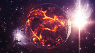 Sıcak magmayla ölen Dünya gezegeni, 4K3d ölmekte olan gezegen, 4K, 2022