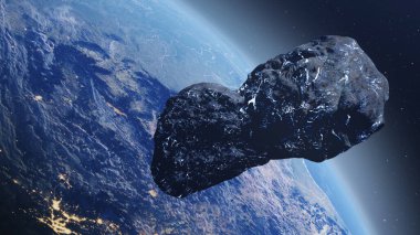 Büyük buz göktaşı kuyruklu yıldızı Dünya Gerçekçi Sinemaya Gidiyor, 4K, 2024