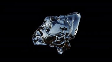 Sıvı simülasyonunun alfa kanalı (şeffaf arkaplan)