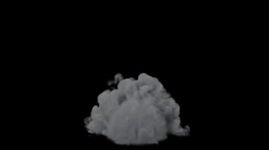 Toz parçacığı simülasyonunun alfa kanalı (şeffaf arkaplan)