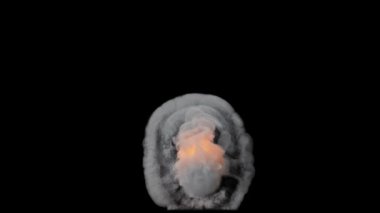 Toz parçacığı simülasyonunun alfa kanalı (şeffaf arkaplan)