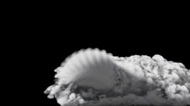 3d duman tozu simülasyonu alfa kanalı (şeffaf arkaplan)