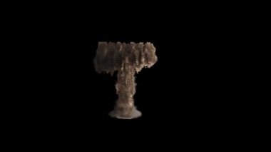 Harflerin 3d görüntülenmesi alfa kanalı (şeffaf arkaplan) ile toz simülasyonuna dönüşür)