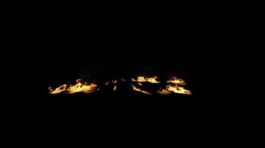 Yangın simülasyonunun alfa kanalı (şeffaf arkaplan)