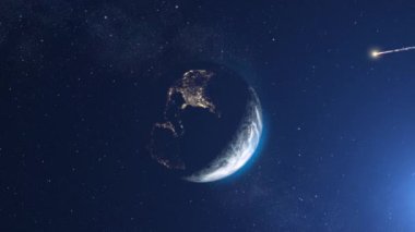 Göktaşı Dünya 'ya doğru uçuyor.