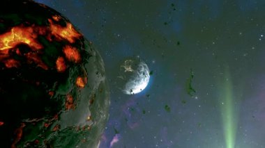 Dünya 'ya yakın küçük kayaları olan devasa ölü gezegen asteroidi.