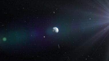 Göktaşı yağmuru asteroitleri Dünya gezegenine gidiyor, kamera dönüyor