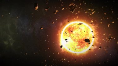 Göktaşı güneşe yakın yerleştirildi, kamera uçup gitti.