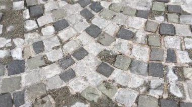 Çakıl taşı kaldırım dokusu, kaldırım taşları, kaldırım.