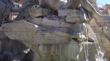 Roma 'daki Navona Meydanı manzarası