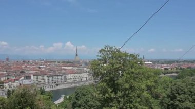 Turin manzarası kapuçin dağının tepesinden