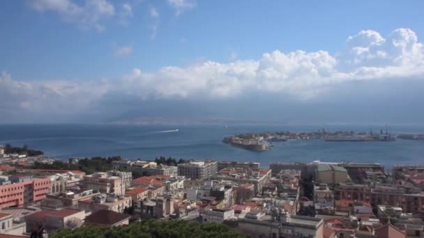 Utsikt Över Hamnen Messina Sicilien Italien — Stockvideo