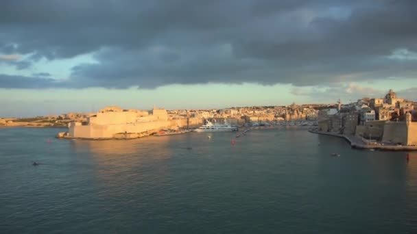 View Port Marseille Sunset — Stock Video