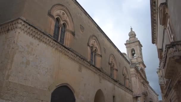 Vista Ciudad Mdina Antigua Capital Malta También Conocida Como Medina — Vídeo de stock