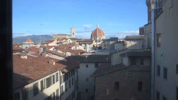 Panoramic View Old Bridge Florence Tuscany — Stock Video