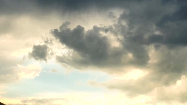Nori Furtună Apus — Videoclip de stoc