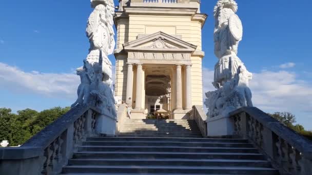Parque Del Palacio Imperial Viena Sede Casa Imperial Habsburgo — Vídeos de Stock